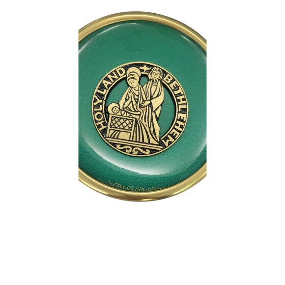 Vintage Holy Land Bethlehem Jesus Wall Plate Collectors Religious Jerusalem - Picture 10 of 12